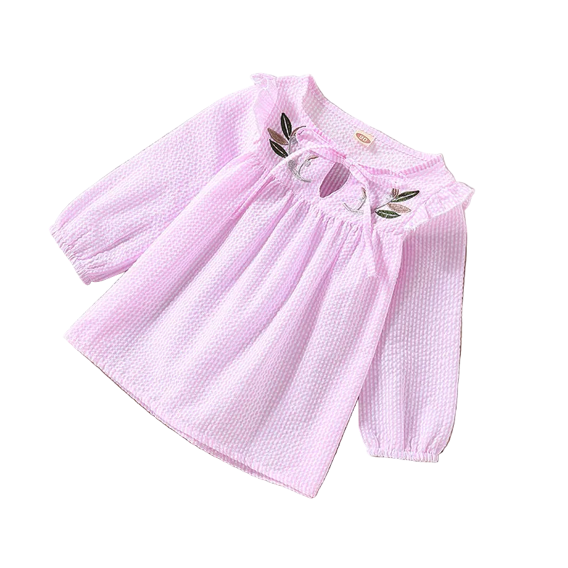 MyKids-USA Girl Embroidery Pattern Long Sleeve T-Shirt, MyKids-USA®, Baby & Toddler Outerwear, MyKids-USA -  -  -  -  -  -  - .