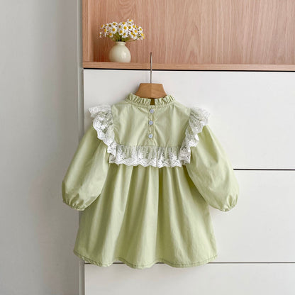 Autumn Hot Selling Baby Kids Girls Flowers Embroidered Pattern Long-sleeved Onesies and Dress – Princess Sister Matching Set, MyKids-USA®, Baby & Toddler Dresses, MyKids-USA -  -  -  -  -  -  - 