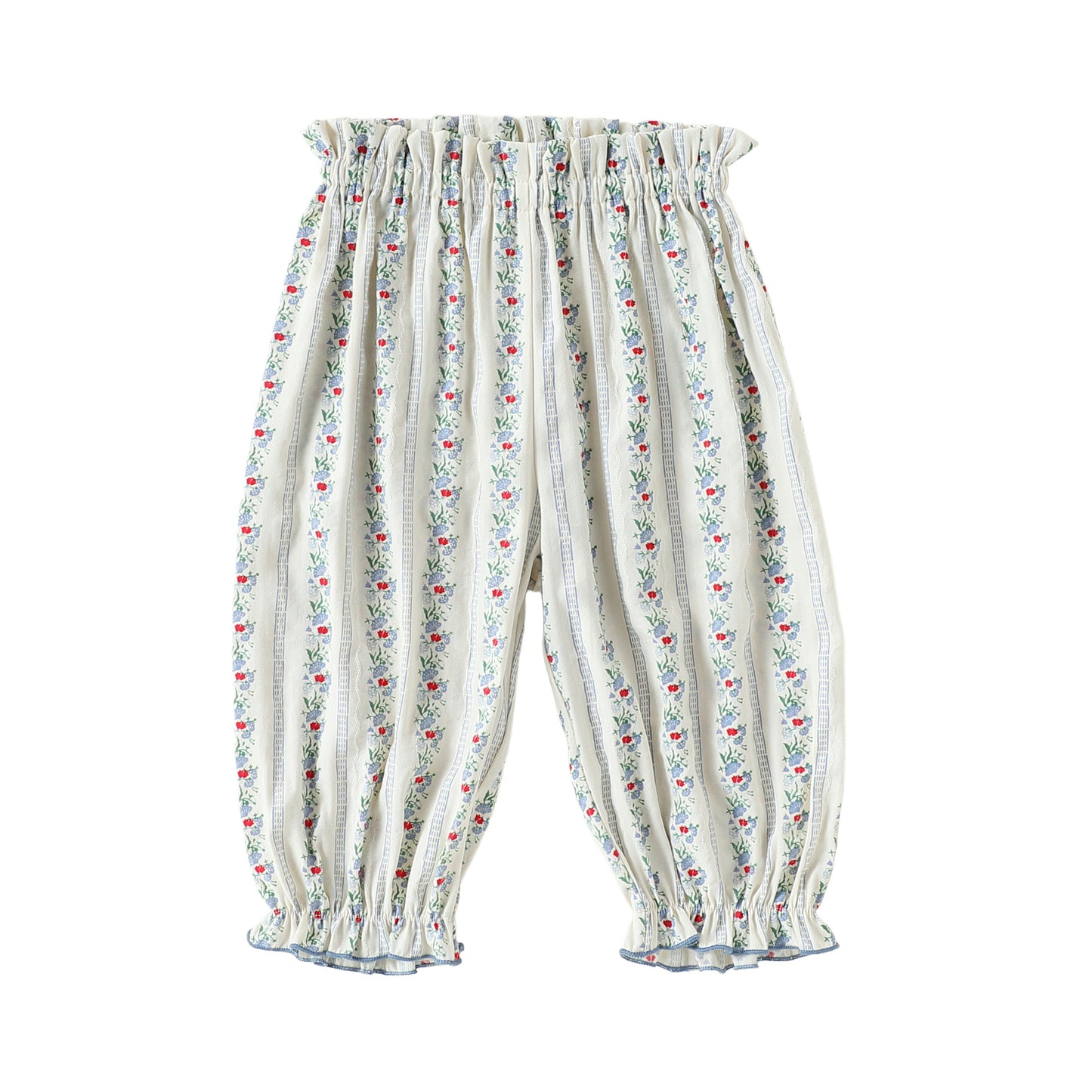 Arrival Baby Kids Girls Casual Flowers Pattern Pants, MyKids-USA®, Trousers, MyKids-USA - Size/Age - 73 (6-9M) - Color - Blue -  -  - TR2605132348-B.