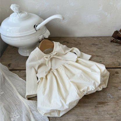 Autumn and Spring Baby Kids Girls Long Sleeves Solid Color Coat and Sleeveless Dress Clothing Set, MyKids-USA®, Baby & Toddler Outfits, MyKids-USA -  -  -  -  -  -  - .