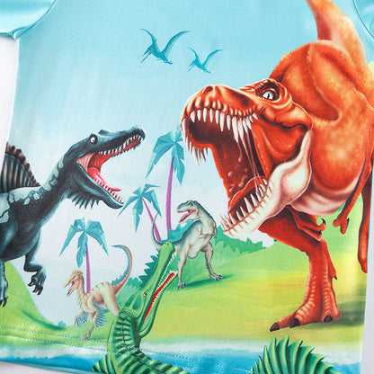 Dino World Kids Pajama Set – Long Sleeve Top and Pants, Fun Dinosaur Print, MyKids-USA®, Baby & Toddler Sleepwear, MyKids-USA -  -  -  -  -  -  - 