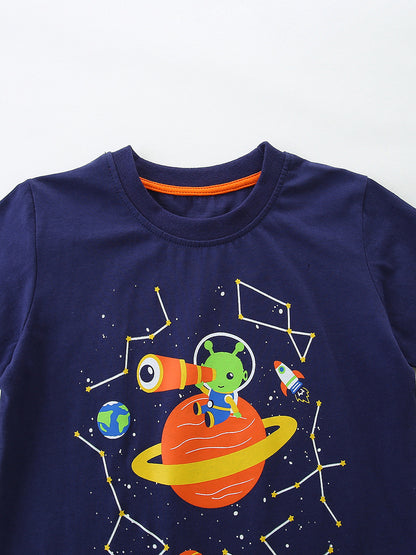 Summer Baby Kids Letter and Cartoon Pattern T-shirt Clothing Set for Boys, MyKids-USA®, Baby & Children's Outfits, MyKids-USA -  -  -  -  -  -  - .
