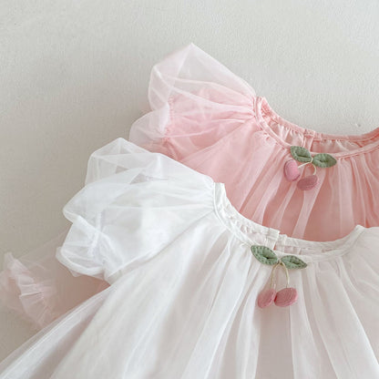 Summer Arrival Baby Girls Cute Short Sleeves Solid Color Tulle Design Onesies, MyKids-USA®, Baby One-Pieces, MyKids-USA -  -  -  -  -  -  - 