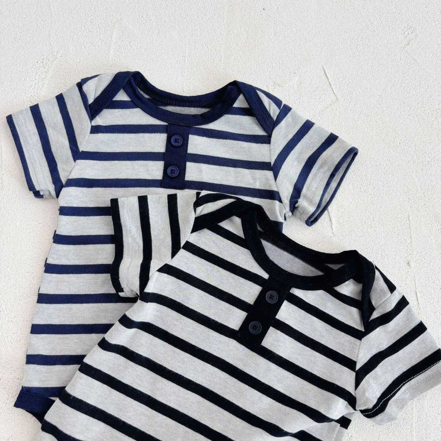 Summer Arrival Baby Unisex Casual Thin Striped Pattern Short Sleeves Onesies, MyKids-USA®, Baby One-Pieces, MyKids-USA -  -  -  -  -  -  - 