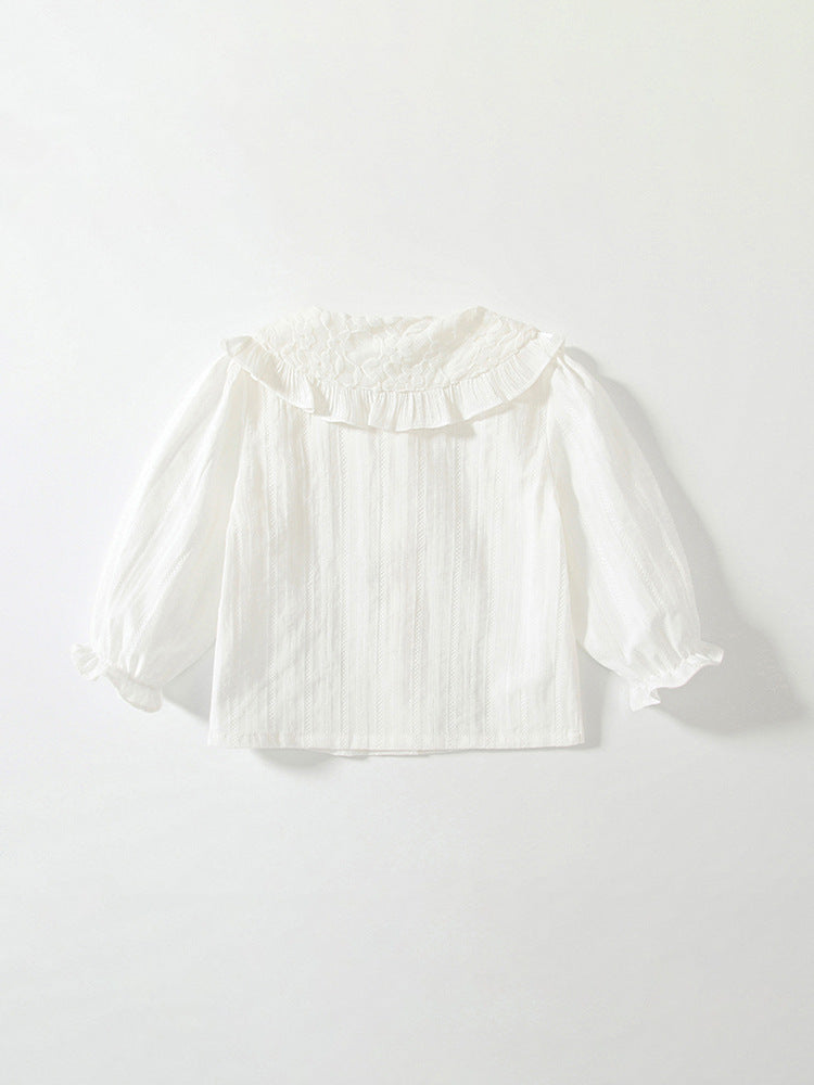 Spring Arrival Baby Kids Girls Simple Comfortable Long Sleeves Flowers and Butterfly-Bows Pattern Top Shirt, MyKids-USA®, Baby & Toddler Outerwear, MyKids-USA -  -  -  -  -  -  - 