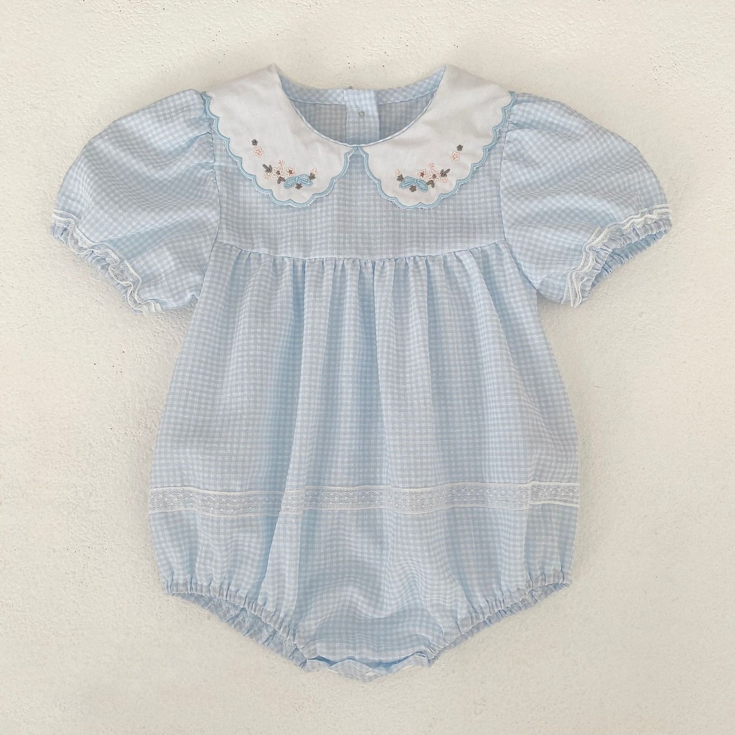 Summer Girls Plaid Pattern Color Patchwork Onesies and Dress – Princess Sister Matching Set, MyKids-USA®, Baby & Children's Outfits, MyKids-USA - Size/Age - 66 (3-6M) - Color - Light Blue -  -  - TR2604082336-B.