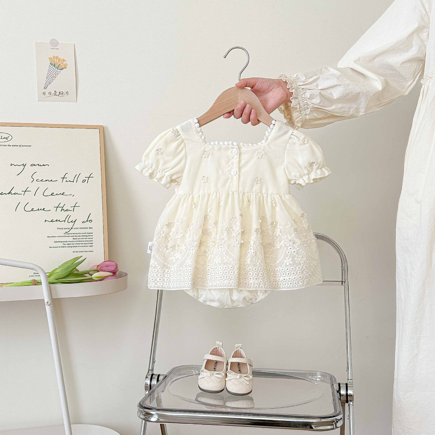 Summer Arrival Baby Girls Cute Short Sleeves Flowers Pattern Decorated Onesies, MyKids-USA®, Baby One-Pieces, MyKids-USA -  -  -  -  -  -  - 