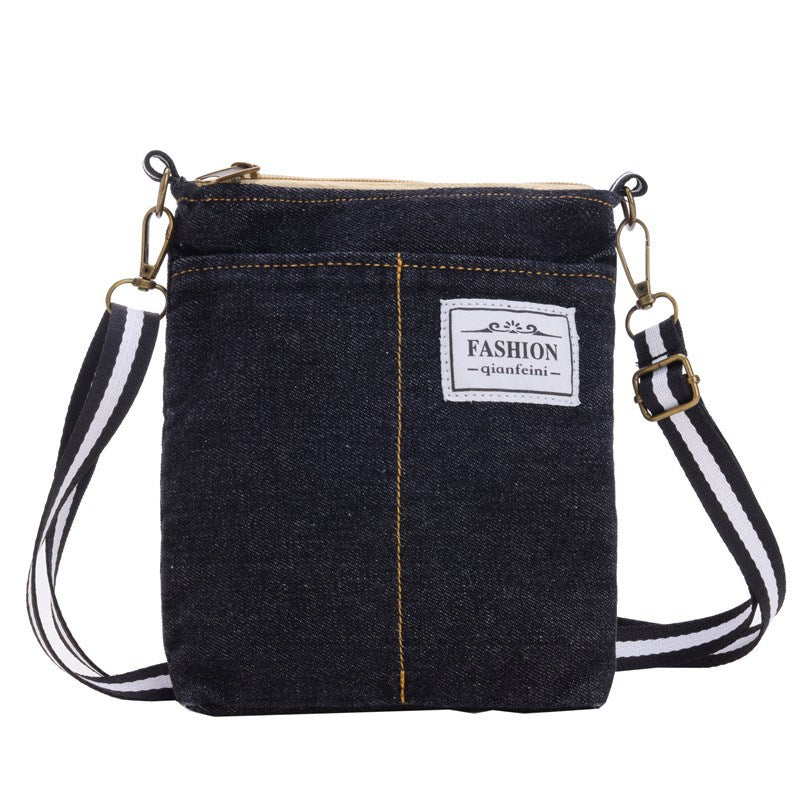 Trendy Cool Denim Children’s Fashion Patched Letter Small Square Bag, MyKids-USA®, Cross Body Bags, MyKids-USA - Size/Age - Average Size (0-12Y） - Color - Black -  -  - TR2411241452-A