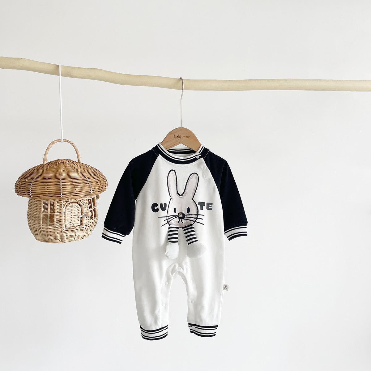 Autumn and Winter Arrival Baby Unisex Long Sleeves Animals Cartoon Pattern Rompers, MyKids-USA®, Baby One-Pieces, MyKids-USA - Size/Age - 66 (3-6M) - Color - Black -  -  - TR2512152031-A.
