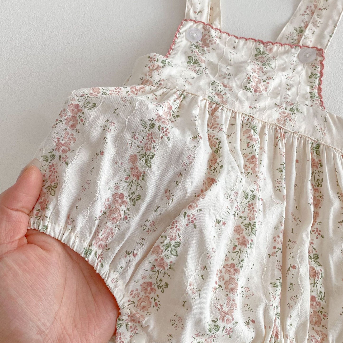 Summer Arrival Baby Girls Floral Pattern Sleeveless Strap Onesies Overalls, MyKids-USA®, Baby One-Pieces, MyKids-USA -  -  -  -  -  -  - 