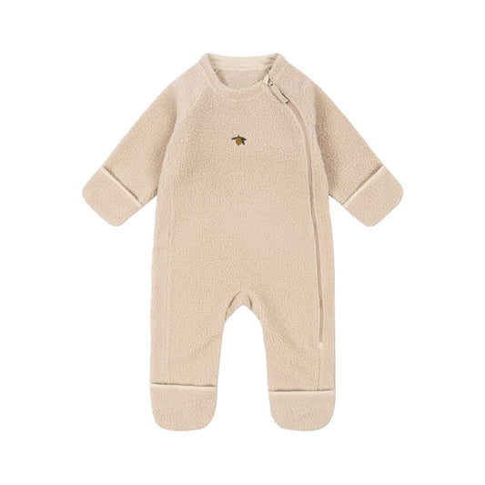 Winter Arrival Baby Unisex Long Sleeves Fruits Pattern Fluffy Rompers, MyKids-USA®, Baby One-Pieces, MyKids-USA - Size/Age - 66 (3-6M) - Color - Apricot -  -  - TR2512271001-A.
