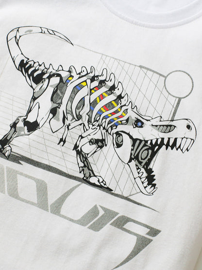 Boys’ Dinosaur Cartoon Print T-Shirt In European And American Style For Summer