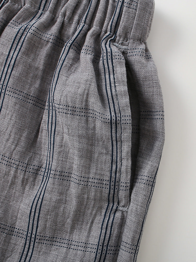Arrival Summer Trendy Plaid Check Kids Sweatpants-Style Trousers