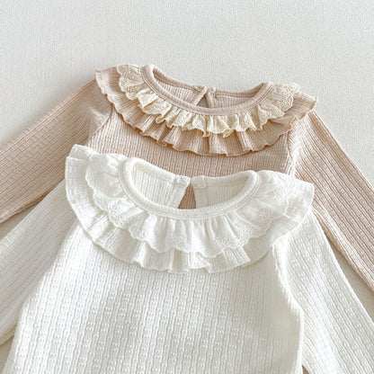 MyKids-USA® Arrival Autumn Princess Style Baby Girl Base Layer Top
