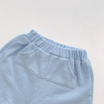 Summer Hot Selling Baby Kids Unisex Short Sleeves Crew Neck Top Shirt with Teddy Pattern and Shorts Clothing Set, MyKids-USA®, Baby & Toddler Outfits, MyKids-USA -  -  -  -  -  -  - 