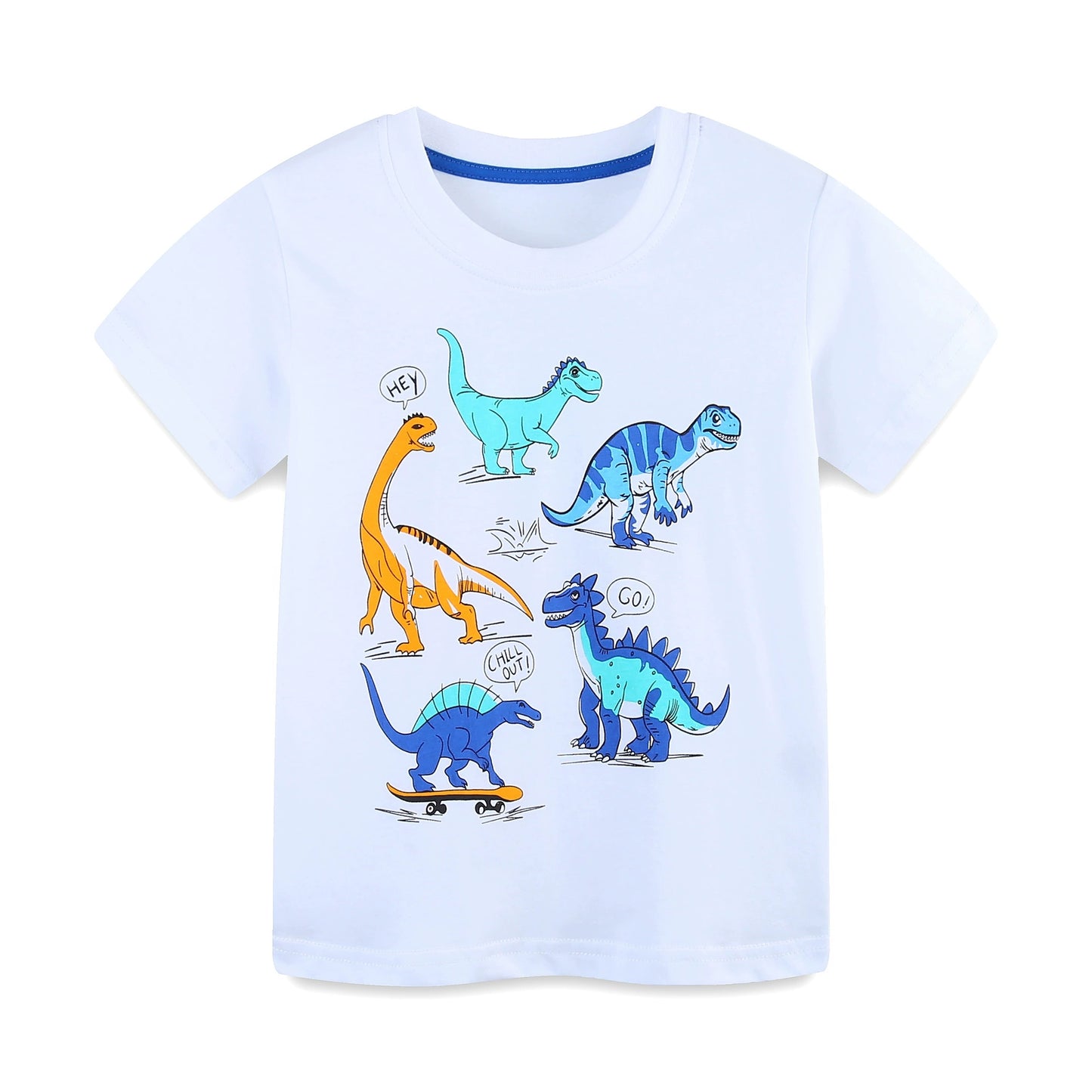 Summer Baby Kids Cartoon Animals Pattern T-shirt and Shorts Color Patchwork Clothing Set for Boys, MyKids-USA®, Baby & Toddler Outfits, MyKids-USA -  -  -  -  -  -  - .