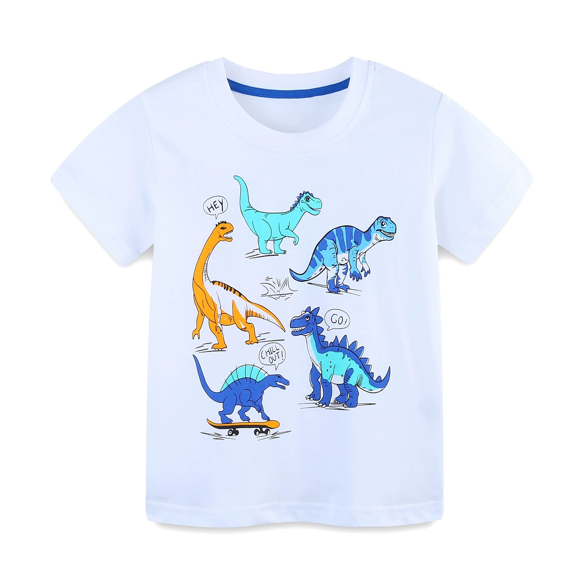 Summer Baby Kids Cartoon Animals Pattern T-shirt and Shorts Color Patchwork Clothing Set for Boys, MyKids-USA®, Baby & Toddler Outfits, MyKids-USA -  -  -  -  -  -  - .