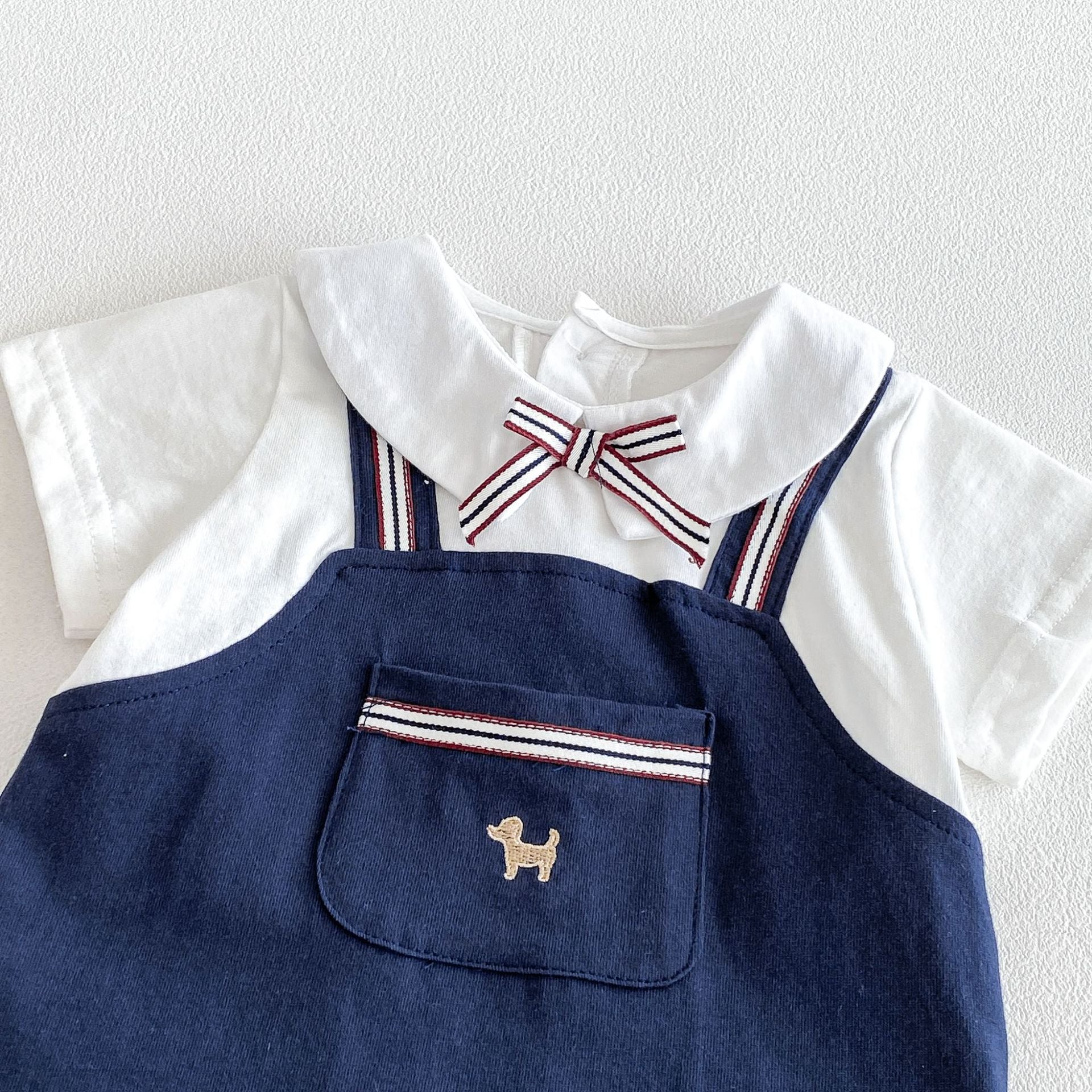 Summer Arrival Baby Boys Short Sleeves Color Patchwork Rompers Bodysuits, MyKids-USA®, Baby & Children's One-Pieces, MyKids-USA -  -  -  -  -  -  - .
