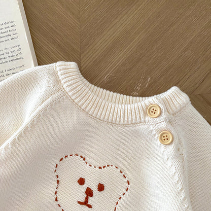 Arrival Autumn Baby Unisex Long Sleeves Teddy Bear Pattern Knitted Top Sweater, MyKids-USA®, Sweaters, MyKids-USA -  -  -  -  -  -  - 