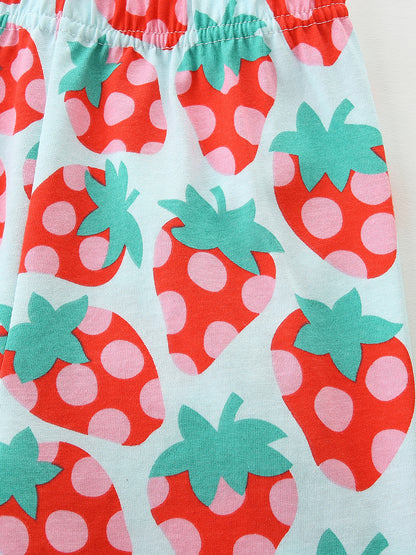 Arrival Summer Baby Kids Girls Strawberry Shorts