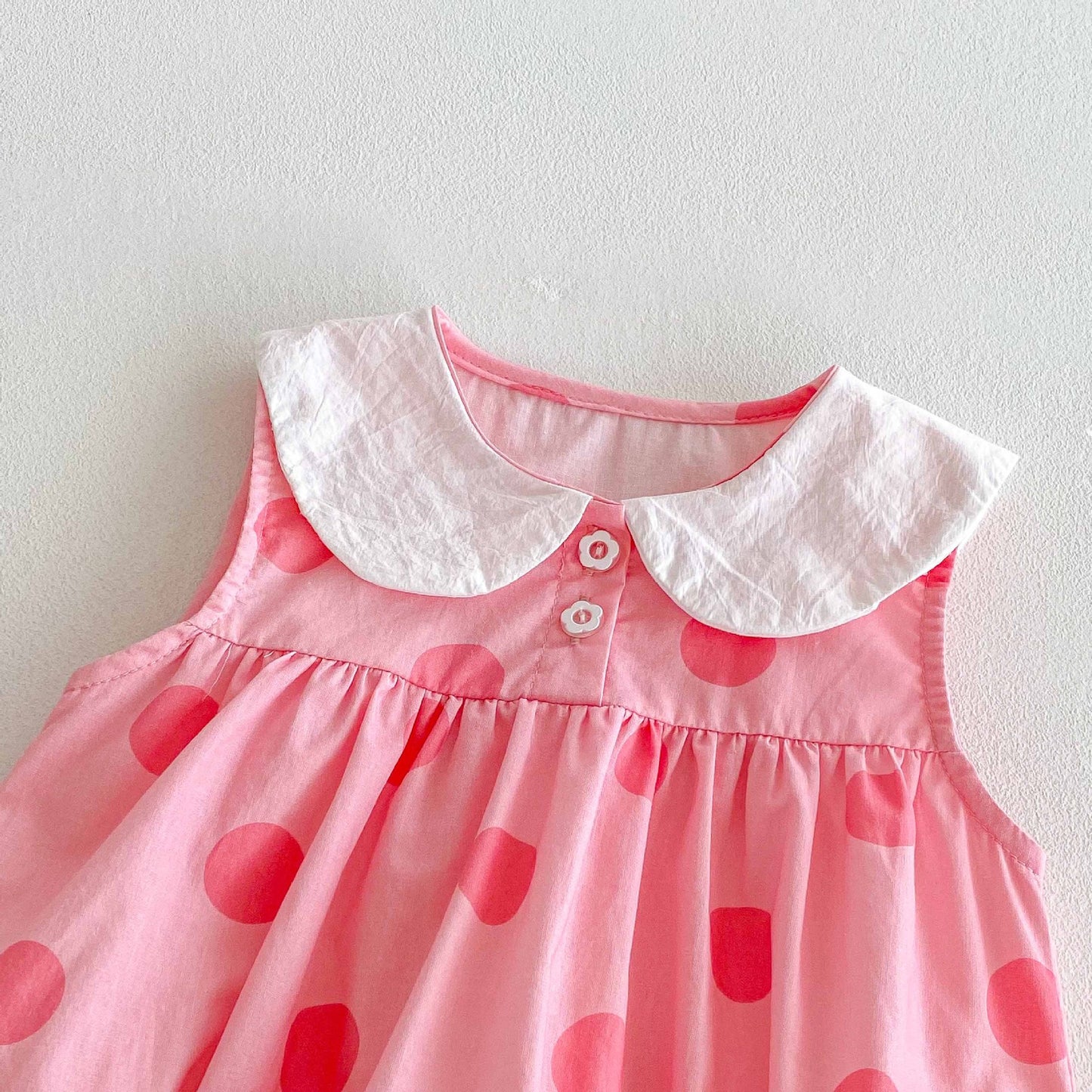 Summer Arrival Baby Girls Cute Cat and Polka Dots Pattern Sleeveless Onesies, MyKids-USA®, Baby One-Pieces, MyKids-USA -  -  -  -  -  -  - 