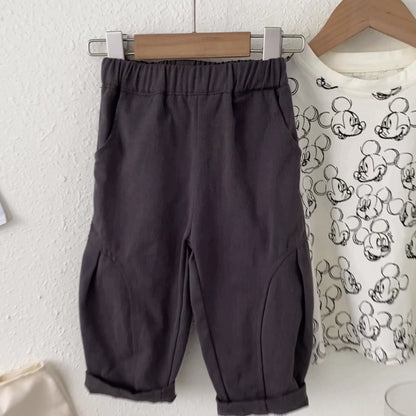 Autumn and Spring Arrival Casual American Style Plain Pants, MyKids-USA®, Trousers, MyKids-USA -  -  -  -  -  -  - 