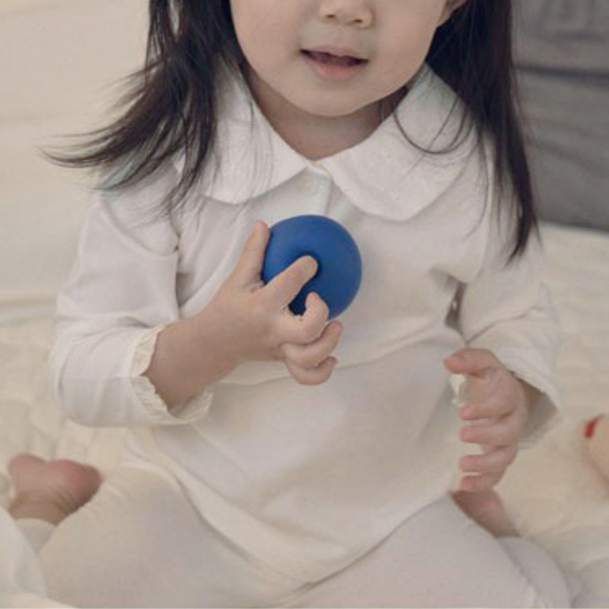 Summer Arrival Baby Girls Simple Long Sleeves Top with Embroidered Collar, MyKids-USA®, Baby & Toddler Tops, MyKids-USA -  -  -  -  -  -  - 