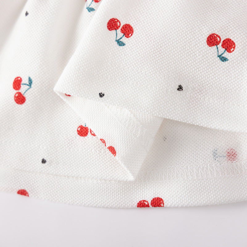 Summer Arrival Cherry Pattern Sleeveless Polo Dress for Stylish Girls, MyKids-USA®, Baby & Toddler Dresses, MyKids-USA -  -  -  -  -  -  - .