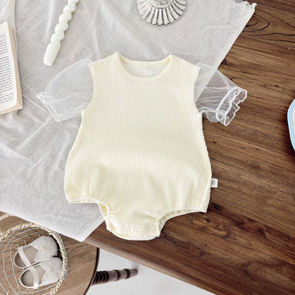 Summer Arrival Baby Kids Girls Sleeveless Floral Pattern Strap Overalls and Beige Onesies Clothing Set, MyKids-USA®, Baby & Toddler Outfits, MyKids-USA -  -  -  -  -  -  - 