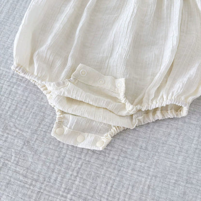 Summer Arrival Baby Girls Sleeveless Solid Color Butterfly-bow Decorated Strap Onesies, MyKids-USA®, Baby One-Pieces, MyKids-USA -  -  -  -  -  -  - 