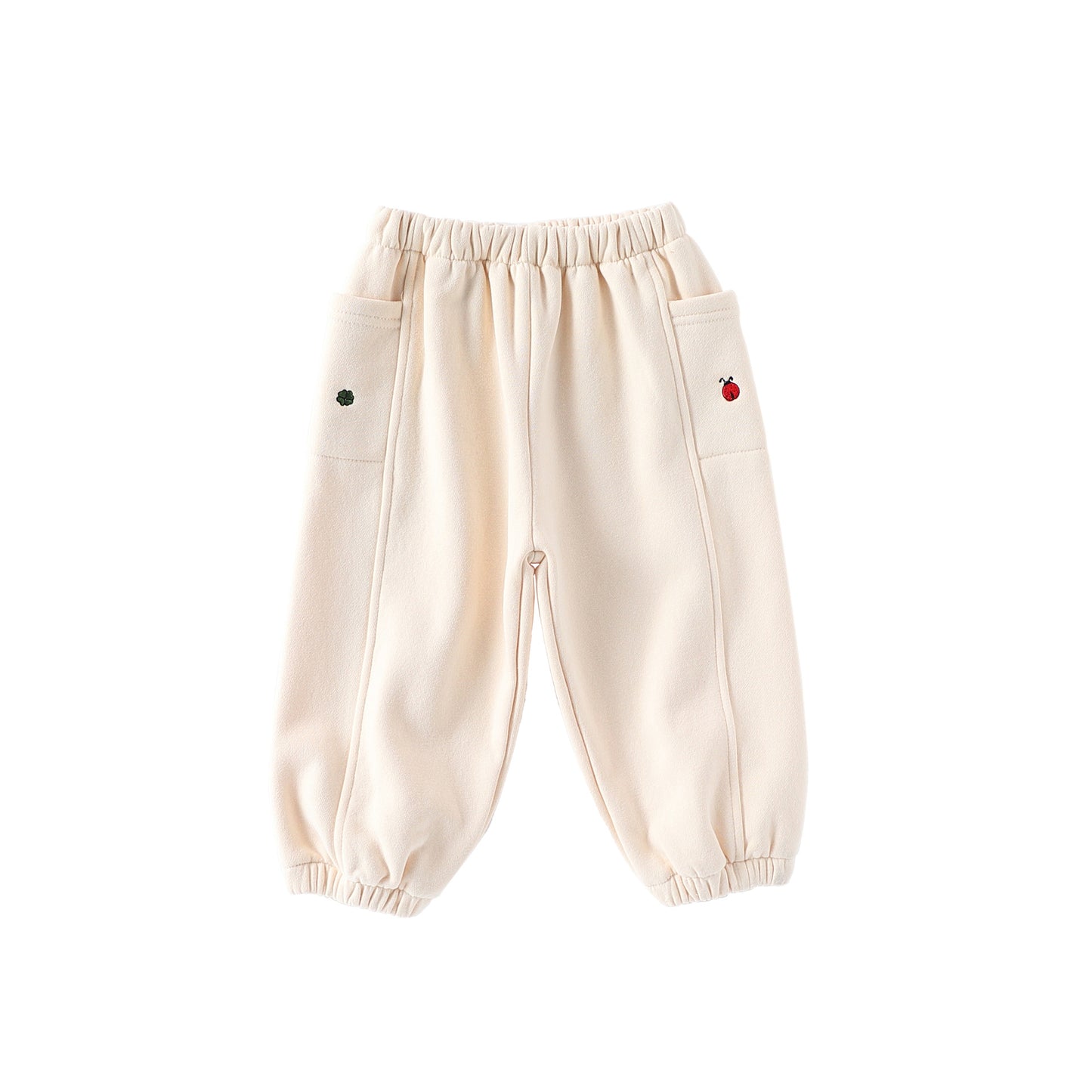 Autumn Arrival Casual Baby Kids Simple Embroidered Pattern Pants, MyKids-USA®, Trousers, MyKids-USA - Size/Age - 73 (6-9M) - Color - Beige -  -  - TR2509262358-A