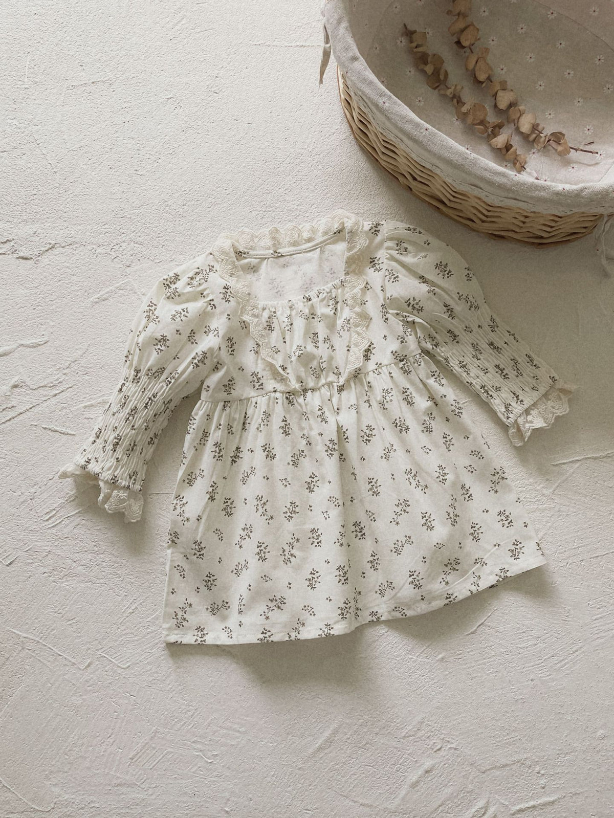 MyKids-USA® Autumn Arrival Baby Kids Girls Princess Long Sleeves Square Neck Floral Dress