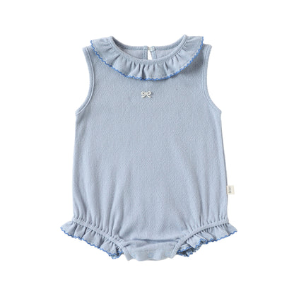 Summer Arrival Baby Girls Sleeveless Butterfly-bow Pattern Bodysuit