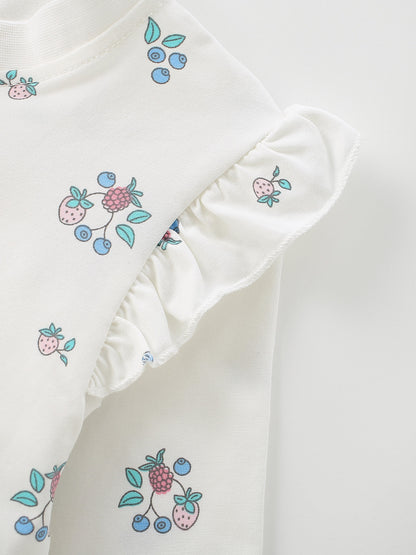 MyKids-USA® Autumn Arrival Baby Kids Girls Flowers Pattern Long Sleeves Dress