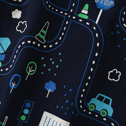 Summer Arrival Boys’ Vehicles Cartoon Pattern T-shirt in European and American Style, MyKids-USA®, Baby & Toddler Tops, MyKids-USA -  -  -  -  -  -  - 