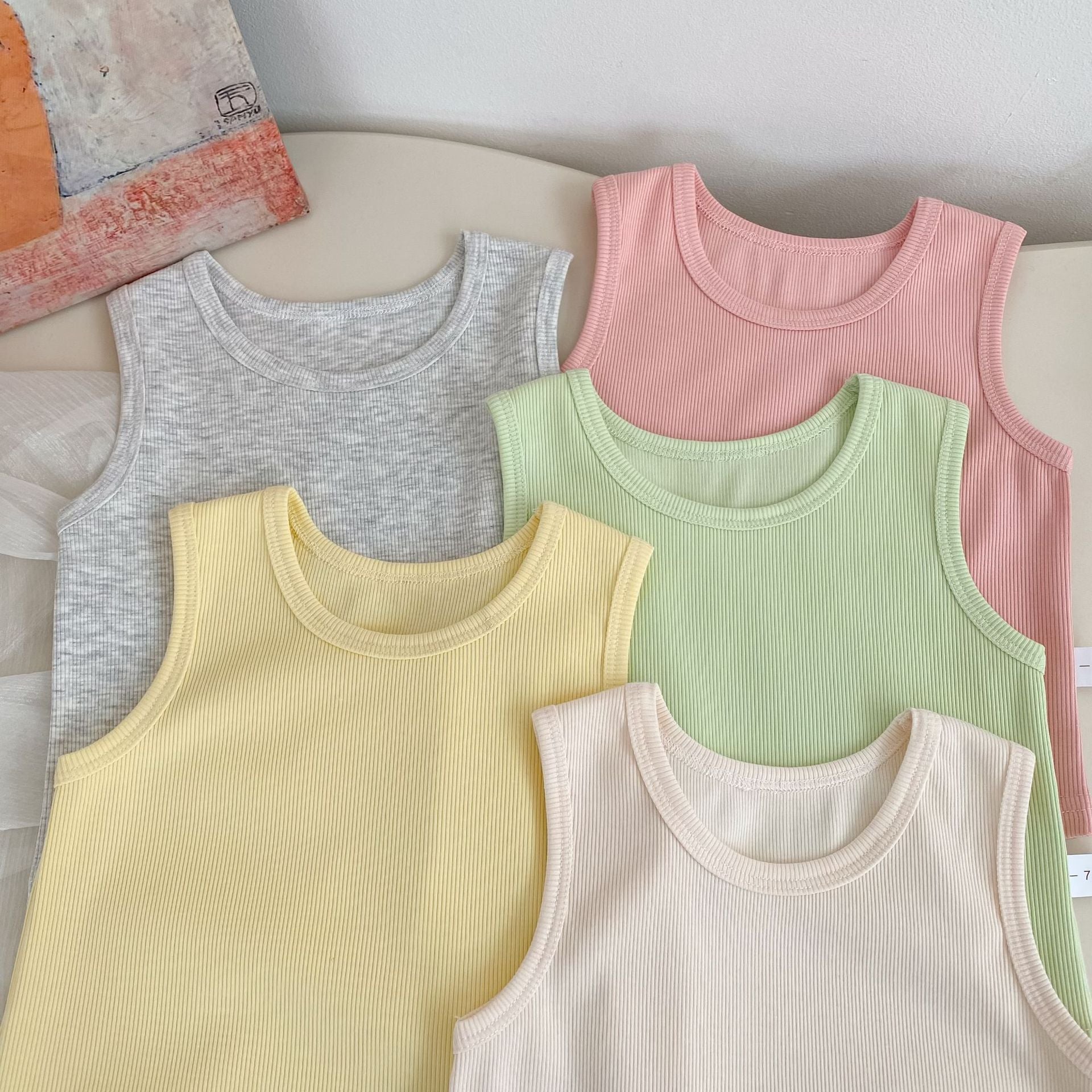 Arrival Summer Baby Kids Girls Solid Color Top Vest, MyKids-USA®, Baby & Children's Tops, MyKids-USA -  -  -  -  -  -  - .