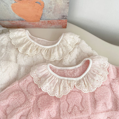 Winter Baby Kids Girls Long Sleeves Cute Rabbits Pattern Top and Pants Fluffy Warm Pajamas Clothing Set, MyKids-USA®, Pajamas, MyKids-USA -  -  -  -  -  -  - 