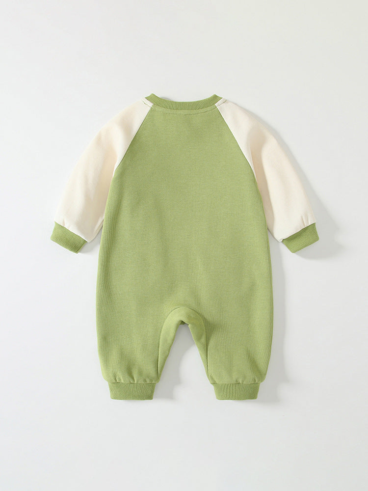 Spring Arrival Baby Cartoon Dragon Pattern Color Patchwork Romper, MyKids-USA®, Baby One-Pieces, MyKids-USA -  -  -  -  -  -  - 