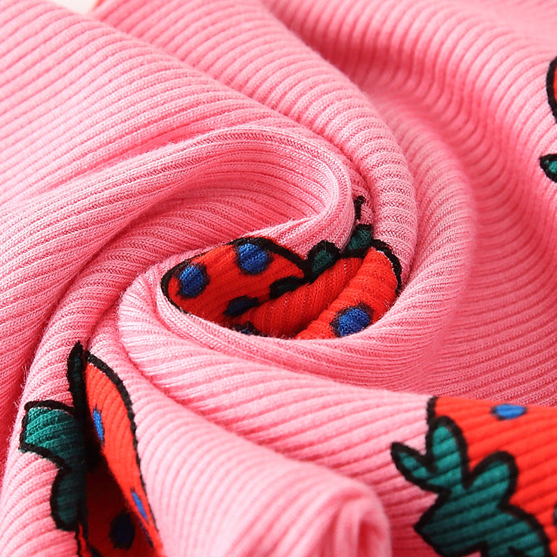 Spring and Autumn Girls Strawberry Pattern Long Sleeves Pullover and Pants Clothing Set, MyKids-USA®, Baby & Toddler Outfits, MyKids-USA -  -  -  -  -  -  - 