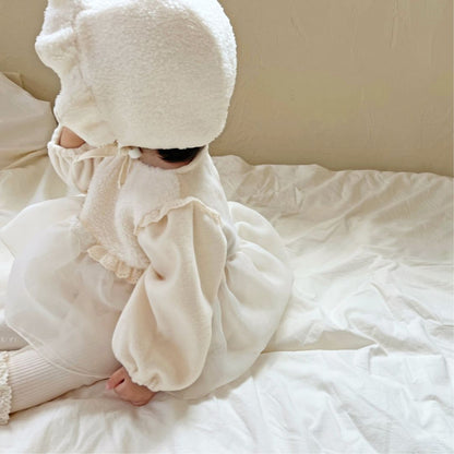 Arrival Winter Baby Girls Patchwork Design Long Sleeves Onesies Dress with Hat, MyKids-USA®, Baby & Toddler Dresses, MyKids-USA -  -  -  -  -  -  - .