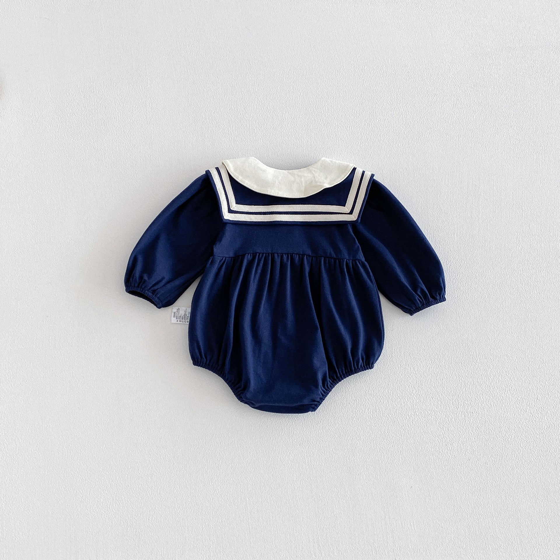Spring Arrival Baby Girls Long Sleeves Peter Pan Collar Navy Style Bodysuit, MyKids-USA®, Bodysuits, MyKids-USA -  -  -  -  -  -  - .