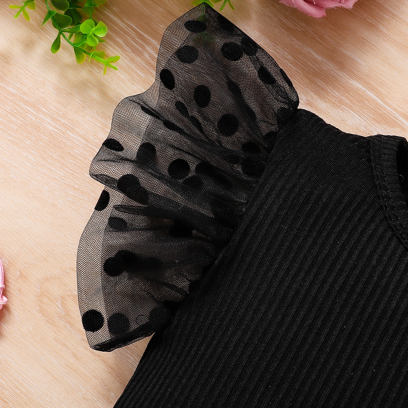 Summer Arrival Baby Girls Tulle Fly Sleeves Patchwork Bodysuit, MyKids-USA®, Baby & Children's One-Pieces, MyKids-USA -  -  -  -  -  -  - .