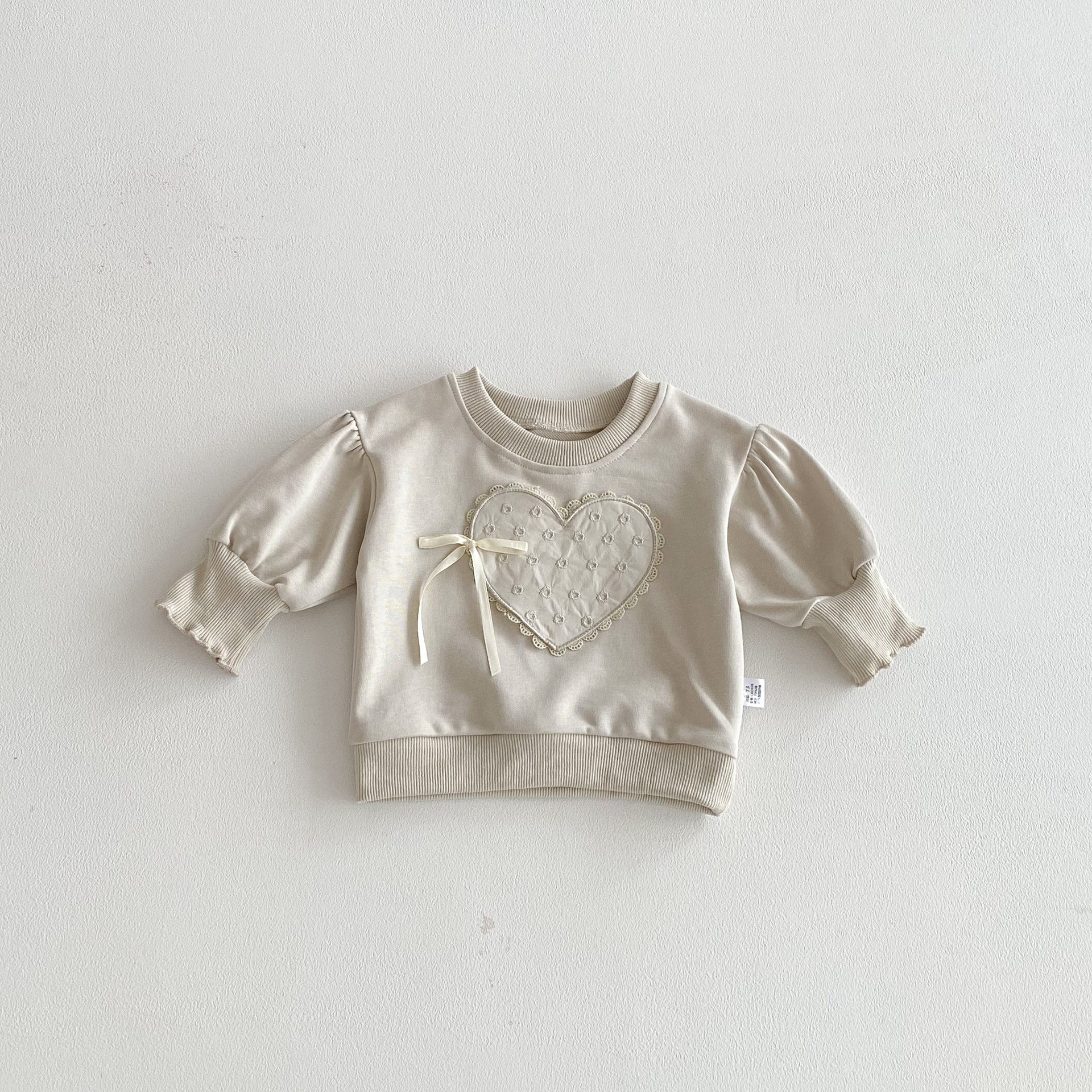 Autumn and Spring Arrival Baby Kids Girls Long Sleeves Hearts Pattern Top, MyKids-USA®, Baby & Toddler Tops, MyKids-USA - Size/Age - 73 (6-9M) - Color - Grey -  -  - TR2511082328-A