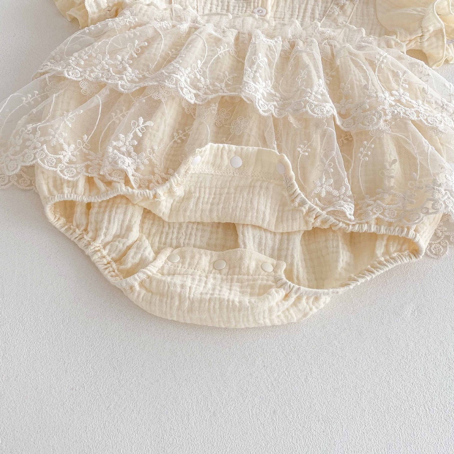 Summer Arrival Baby Girls Cute Solid Color Floral Embroidery Tulle Patchwork Short Sleeves Dress Design Onesies, MyKids-USA®, Baby One-Pieces, MyKids-USA -  -  -  -  -  -  - 