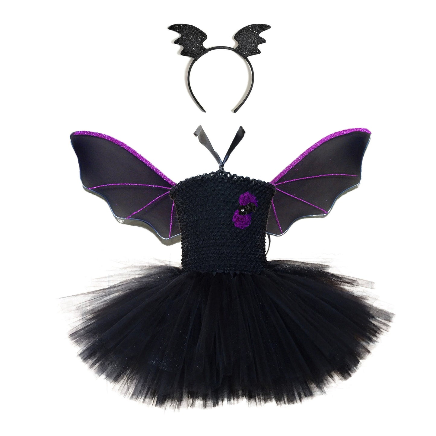 Arrival Girls’ Halloween Bat Dress – Gothic Lolita Princess Costume Set for Cosplay, Party, and Stage Performance, MyKids-USA®, Costume Dresses, MyKids-USA -  -  -  -  -  -  - .