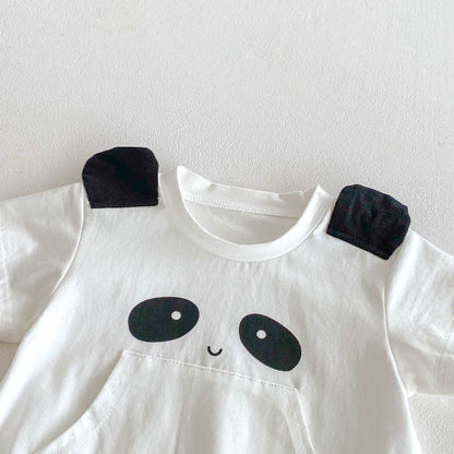 Summer Arrival Baby Girls Cute Panda Pattern Short Sleeves Onesies, MyKids-USA®, Baby One-Pieces, MyKids-USA -  -  -  -  -  -  - 