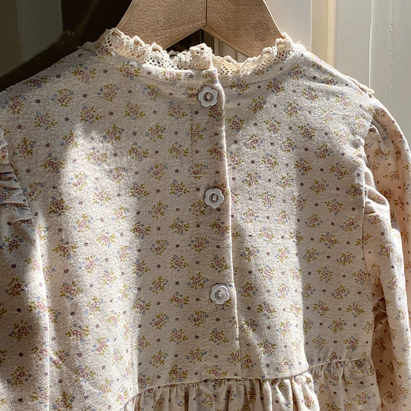 Autumn Arrival Baby Kids Girls Cute Floral Pattern Long Sleeves Dress, MyKids-USA®, Baby & Toddler Dresses, MyKids-USA -  -  -  -  -  -  - 