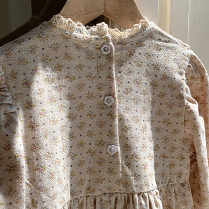 Autumn Arrival Baby Kids Girls Cute Floral Pattern Long Sleeves Dress, MyKids-USA®, Baby & Toddler Dresses, MyKids-USA -  -  -  -  -  -  - 