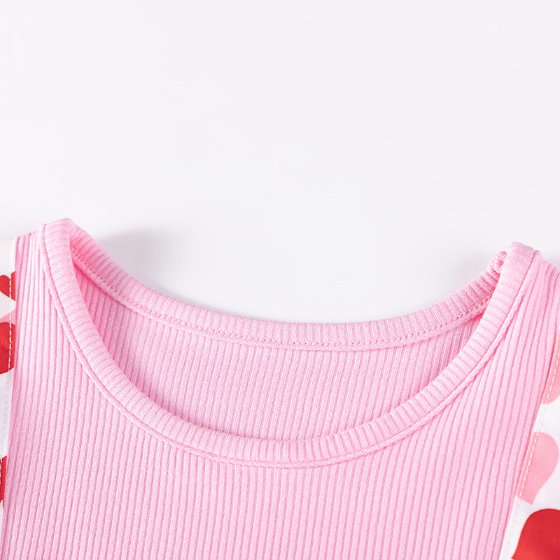 Summer Arrival Heart Pattern Fly Sleeves Dress for Stylish Girls, MyKids-USA®, Baby & Toddler Dresses, MyKids-USA -  -  -  -  -  -  - 