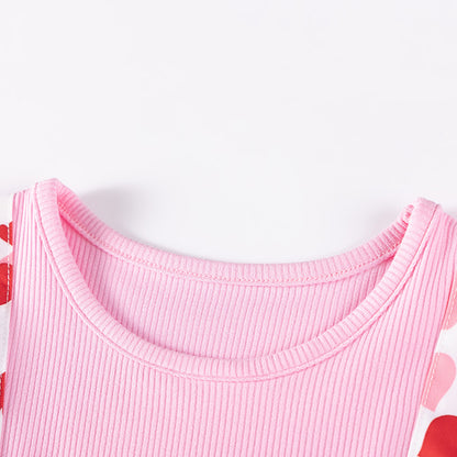 Summer Arrival Heart Pattern Fly Sleeves Dress for Stylish Girls, MyKids-USA®, Baby & Toddler Dresses, MyKids-USA -  -  -  -  -  -  - 